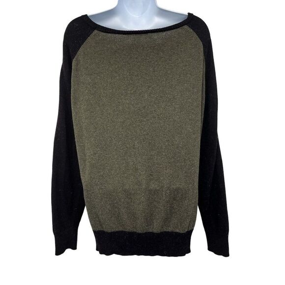 Torrid Love Heart Knit Long Sleeve Pullover Plus Size Sweater Top 2X Olive Green - Picture 5 of 7